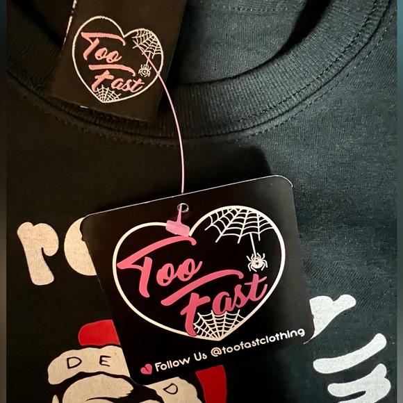 Too Fast - Relaxed Fit “Dead Inside” Christmas Tee - NWT - Picture 6 of 8